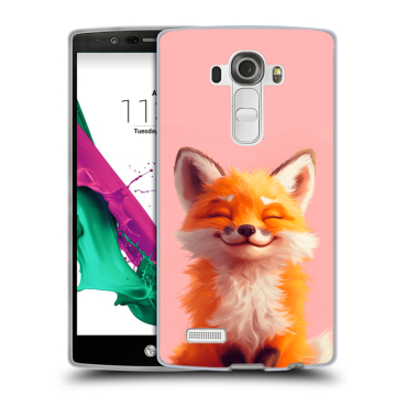 Силиконовый чехол на LG G4 с принтом милая лиса Силиконовый чехол на LG G4 с принтом милая лиса