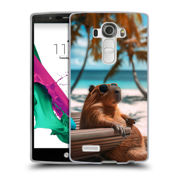 Силиконовый чехол на LG G4 с принтом Капибара Силиконовый чехол на LG G4 с принтом Капибара