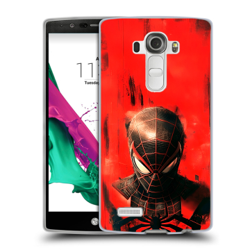 Силиконовый чехол на LG G4 с принтом человек паук spiderman Силиконовый чехол на LG G4 с принтом человек паук spiderman