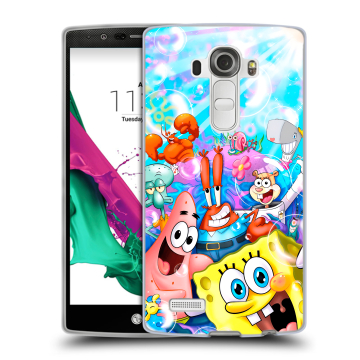 Силиконовый чехол на LG G4 с принтом спанчбоб спанч боб Силиконовый чехол на LG G4 с принтом спанчбоб спанч боб