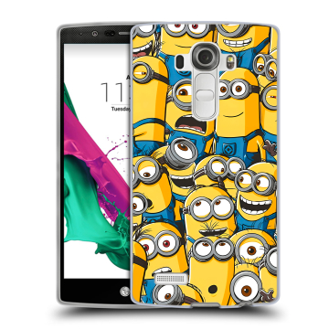 Силиконовый чехол на LG G4 с принтом Миньоны Силиконовый чехол на LG G4 с принтом Миньоны