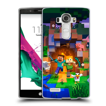 Силиконовый чехол на LG G4 с принтом Майнкрафт Minecraft Силиконовый чехол на LG G4 с принтом Майнкрафт Minecraft