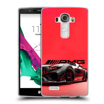 Силиконовый чехол на LG G4 с принтом Мерседес Mercedes AMG Силиконовый чехол на LG G4 с принтом Мерседес Mercedes AMG