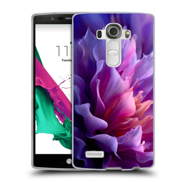 Силиконовый чехол на LG G4 с принтом женский цветы Силиконовый чехол на LG G4 с принтом женский цветы