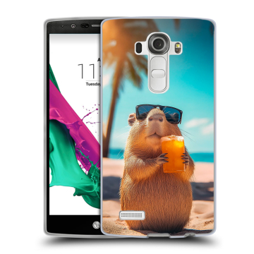 Силиконовый чехол на LG G4 с принтом Капибара