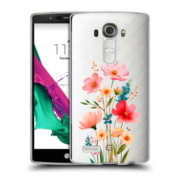 Силиконовый чехол на LG G4 с принтом Цветы Силиконовый чехол на LG G4 с принтом Цветы