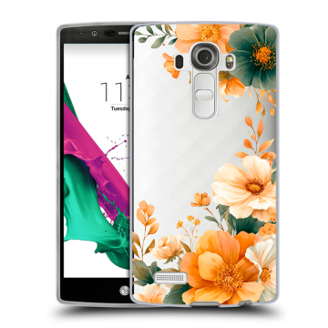 Силиконовый чехол на LG G4 с принтом Цветы принт Силиконовый чехол на LG G4 с принтом Цветы принт