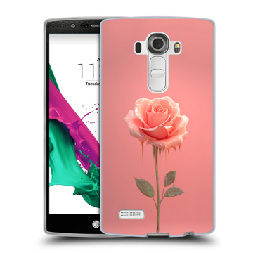 Силиконовый чехол на LG G4 с принтом Розовая роза Силиконовый чехол на LG G4 с принтом Розовая роза