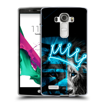 Силиконовый чехол на LG G4 с принтом Король лев