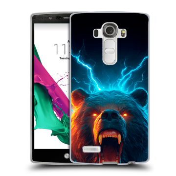 Силиконовый чехол на LG G4 с принтом Медведь