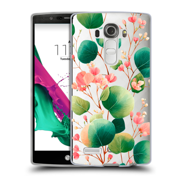 Силиконовый чехол на LG G4 с принтом женский