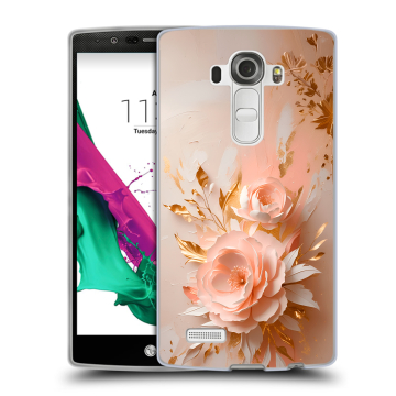 Силиконовый чехол на LG G4 с принтом женский