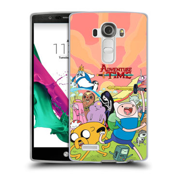 Силиконовый чехол на LG G4 с принтом Adventure time Время приключений