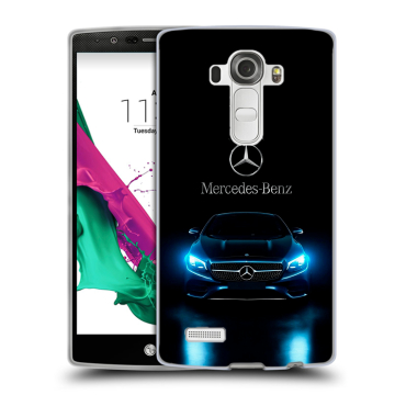 Силиконовый чехол на LG G4 с принтом Mercedes Мерседес