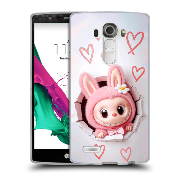 Силиконовый чехол на LG G4 с принтом Labubu Лабубу