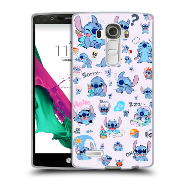 Силиконовый чехол на LG G4 с принтом Лило и Стич