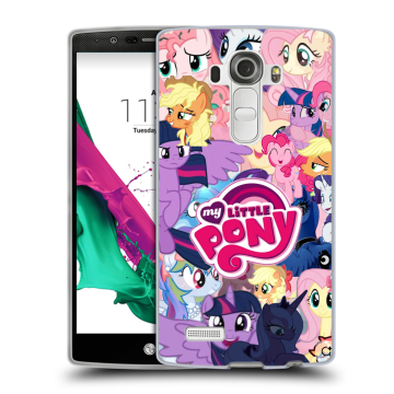 Силиконовый чехол на LG G4 с принтом My little pony Дружба чудо