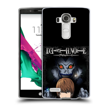 Силиконовый чехол на LG G4 с принтом Death note Тетрадь смерти