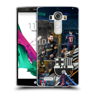 Силиконовый чехол на LG G4 с принтом Messi Barcelona Силиконовый чехол на LG G4 с принтом Messi Barcelona
