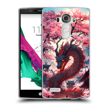 Силиконовый чехол на LG G4 с принтом Дракон Японский Силиконовый чехол на LG G4 с принтом Дракон Японский