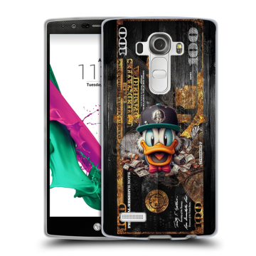 Силиконовый чехол на LG G4 с принтом Дональд Дак Доллар Силиконовый чехол на LG G4 с принтом Дональд Дак Доллар