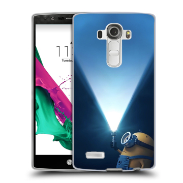 Силиконовый чехол на LG G4 с принтом Миньоны Силиконовый чехол на LG G4 с принтом Миньоны