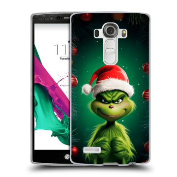 Силиконовый чехол на LG G4 с принтом Гринч Новый год Рождество