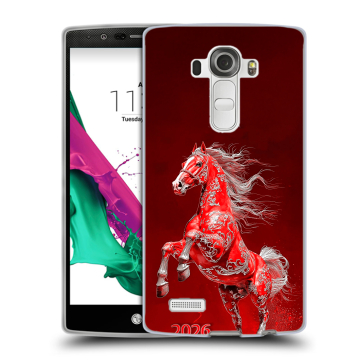 Силиконовый чехол на LG G4 с принтом Новый год