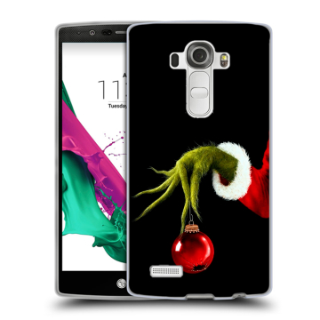 Силиконовый чехол на LG G4 с принтом Новый год Гринч