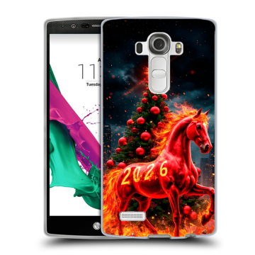 Силиконовый чехол на LG G4 с принтом Новый год