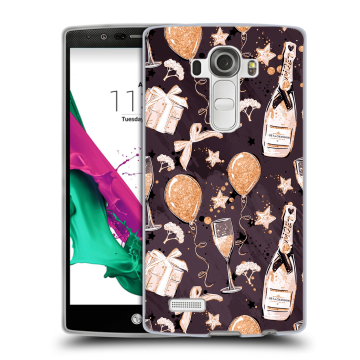 Силиконовый чехол на LG G4 с принтом Новый год