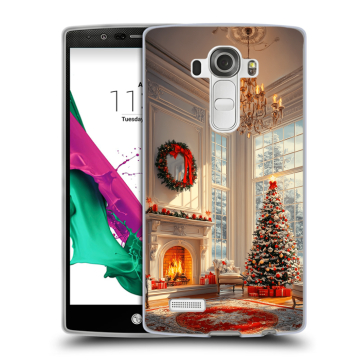 Силиконовый чехол на LG G4 с принтом Новый год