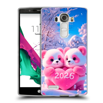 Силиконовый чехол на LG G4 с принтом Новый год