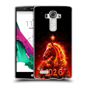Силиконовый чехол на LG G4 с принтом Новый год