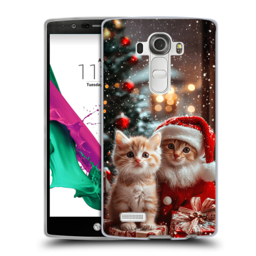 Силиконовый чехол на LG G4 с принтом Новый год