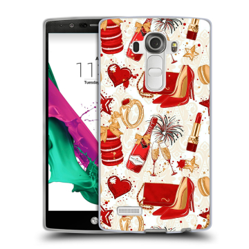 Силиконовый чехол на LG G4 с принтом Новый год