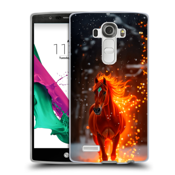 Силиконовый чехол на LG G4 с принтом Новый год