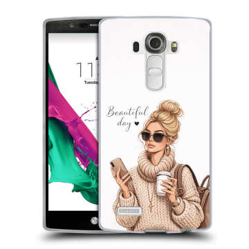 Силиконовый чехол на LG G4 с принтом женский Силиконовый чехол на LG G4 с принтом женский