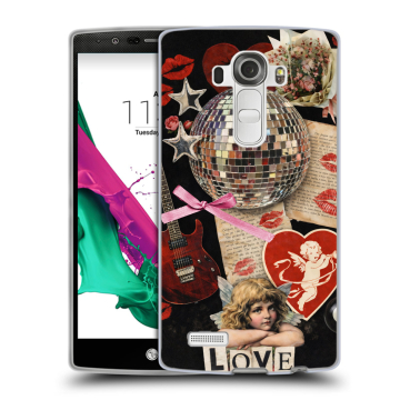 Силиконовый чехол на LG G4 с принтом для девочек