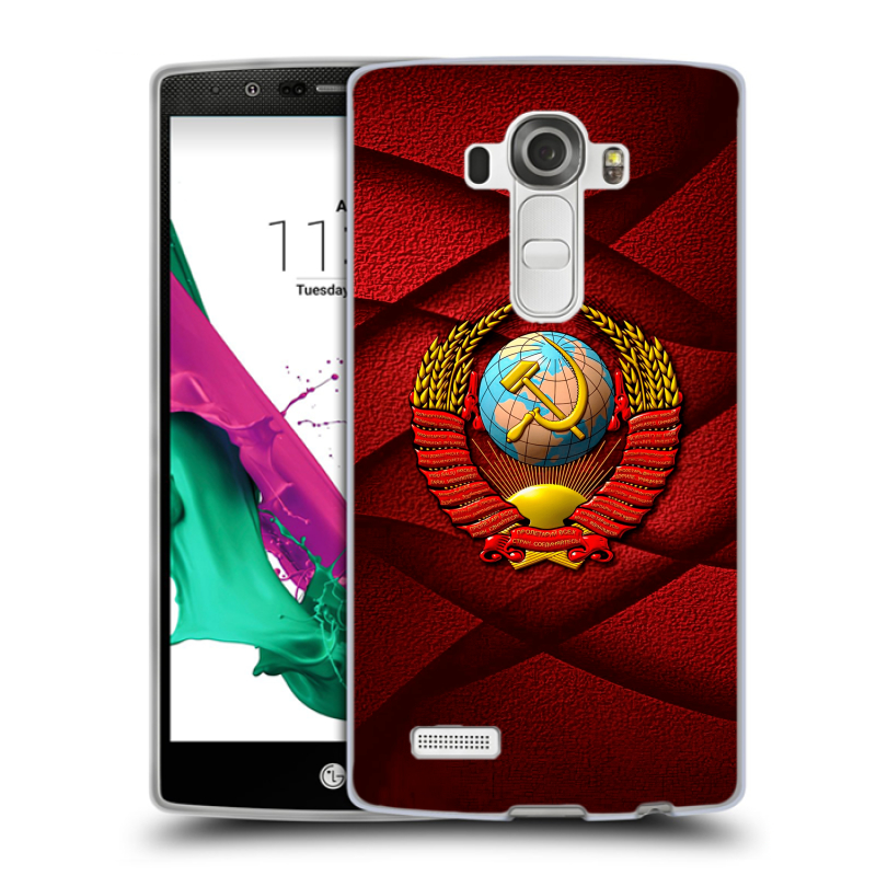 Силиконовый чехол на LG G4 с принтом Герб СССР Силиконовый чехол на LG G4 с принтом Герб СССР