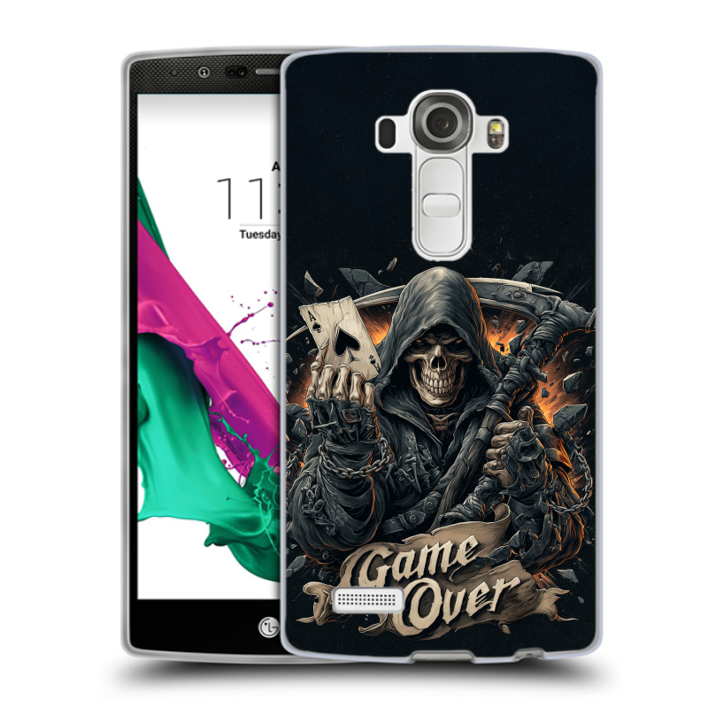 Силиконовый чехол на LG G4 с принтом Скелет карты Силиконовый чехол на LG G4 с принтом Скелет карты
