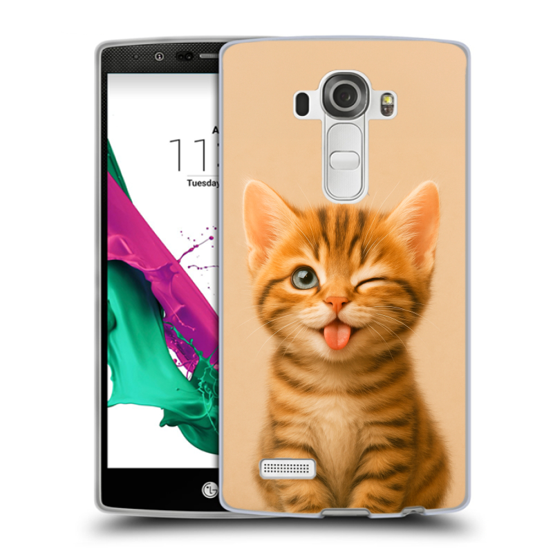 Пластиковый чехол на LG G4 с принтом котенок Пластиковый чехол на LG G4 с принтом котенок
