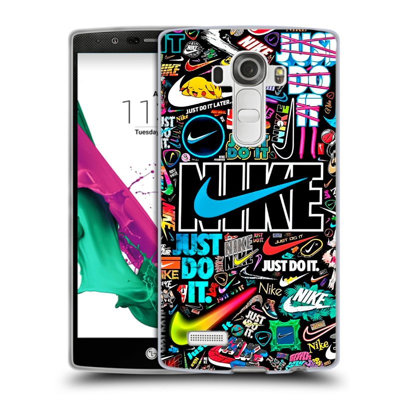 Пластиковый чехол на LG G4 с принтом найк nike черный Пластиковый чехол на LG G4 с принтом найк nike черный