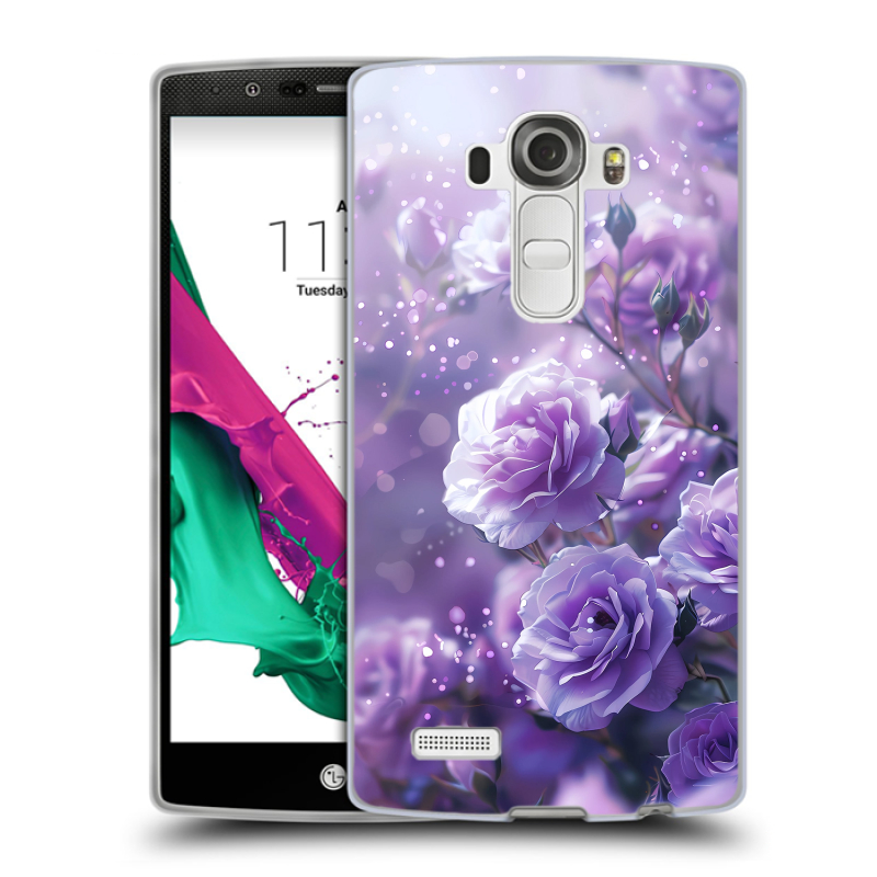 Силиконовый чехол на LG G4 с принтом Розы цветы Силиконовый чехол на LG G4 с принтом Розы цветы