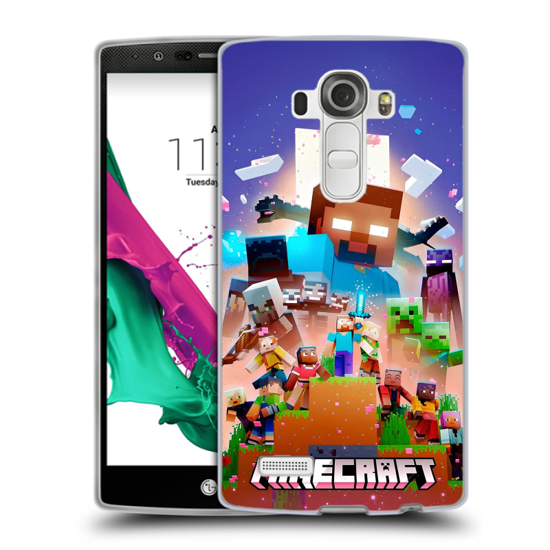 Силиконовый чехол на LG G4 с принтом Майнкрафт Minecraft Силиконовый чехол на LG G4 с принтом Майнкрафт Minecraft