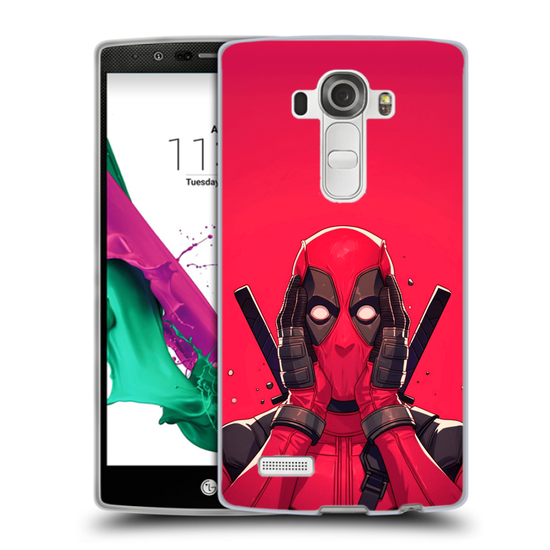 Силиконовый чехол на LG G4 с принтом Дедпул Deadpool Силиконовый чехол на LG G4 с принтом Дедпул Deadpool
