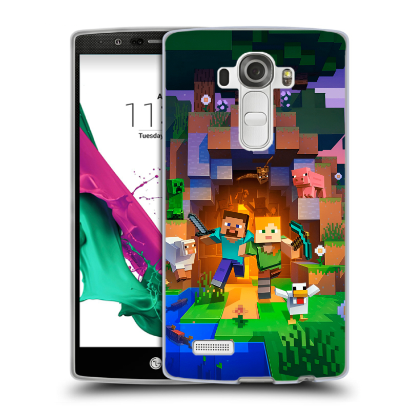 Силиконовый чехол на LG G4 с принтом Майнкрафт Minecraft Силиконовый чехол на LG G4 с принтом Майнкрафт Minecraft