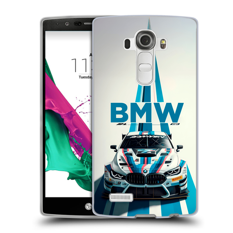 Силиконовый чехол на LG G4 с принтом БМВ BMW Силиконовый чехол на LG G4 с принтом БМВ BMW