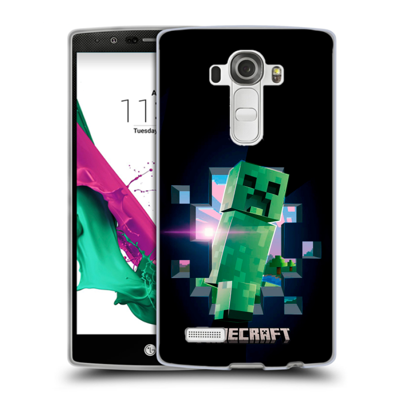 Силиконовый чехол на LG G4 с принтом Майнкрафт Minecraft Силиконовый чехол на LG G4 с принтом Майнкрафт Minecraft