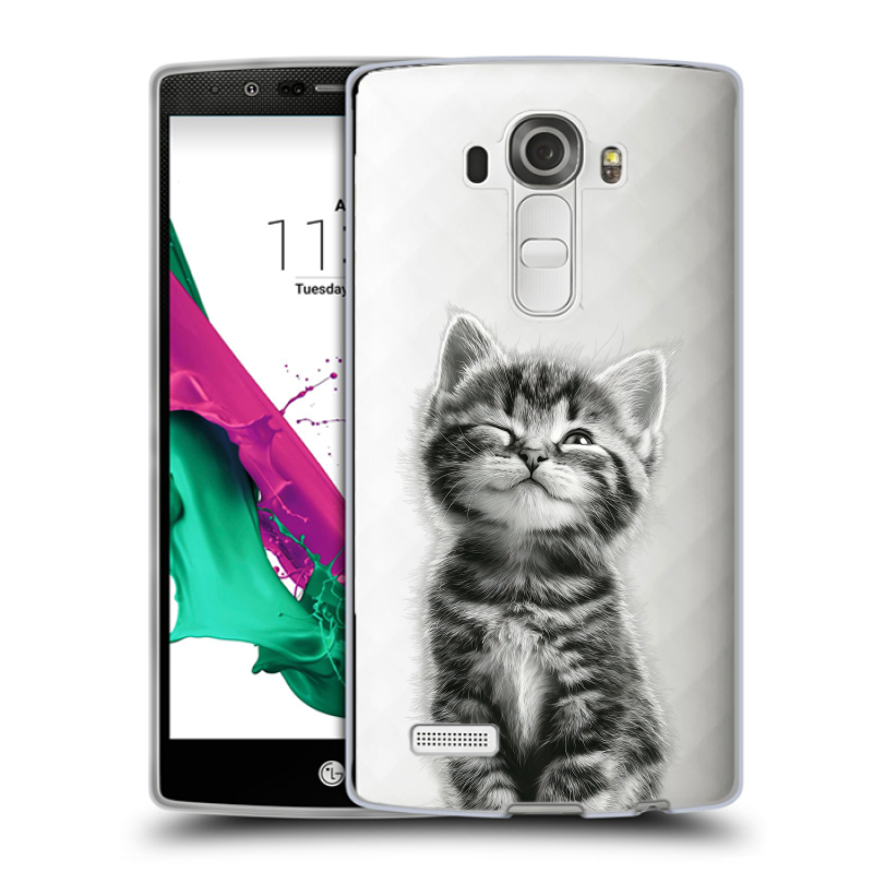 Силиконовый чехол на LG G4 с принтом Котенок Силиконовый чехол на LG G4 с принтом Котенок